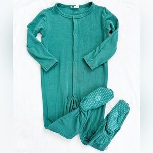Kyte BABY Footie in Emerald 12-18 months